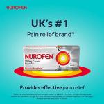 Nurofen Ibuprofen 200mg Tablets, 16 Caplets for Headache, Migraine, Back Pain, Cold & Flu Relief, 8-Hour Painkiller, Over-The-Counter Medication
