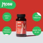 Iron Tablets 14mg | 400 Tablets 13 Month Supply | Tiredness & Fatigue Supplement | Vegan Energy Support - MOBU UK Made