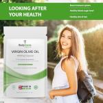 Bodygenix Olive Oil Capsules - 1000mg Omega 3,6 Antioxidant Formula Heart Bone Health Weight Management Support Natural Supplement - 60 Caps 2 Month Supply