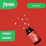 Iron Tablets 14mg | 400 Tablets 13 Month Supply | Tiredness & Fatigue Supplement | Vegan Energy Support - MOBU UK Made