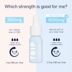 TRIP CBD Oil 300mg (Original Strength), Wild Mint, Vegan, 100% Natural, Flavoured CBD Oil Blended with MCT Coconut Oil (Pack of 1)