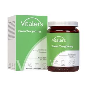 Vitaler's Green Tea 500 mg – 60 Capsules, 2 Months Supply, Vegan, No Preservatives, Pure Composition