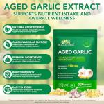 Aged Garlic Extract 7500mg Odorless Garlic Softgels – High Potency Garlic Supplement, Garlic Extract Capsules for Heart & Immune Support, Vegetarian, Non-GMO, All-Natural Daily Wellness