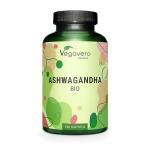 Vegavero Organic Ashwagandha Capsules | 2010 mg Root Powder | 180 Vegan Pills | Standardised 2% Withanolides | Lab-Tested | NO Additives | Vegan