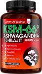 Pure Shilajit & Organic Ashwagandha KSM-66 | 2000mg High Strength Adaptogen Blend | 90 Vegan Capsules (3 Month Supply) | Rich in Fulvic Acid for Energy, Stamina & Vitality | London Life Sciences
