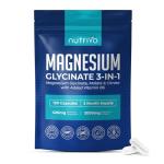 Magnesium Glycinate 3-in-1 Complex 2000mg | Magnesium Glycinate, Malate & Citrate with Vitamin B6 | 120 Capsules - 2 Months Supply | High Absorption | No Fillers or Binders | 3rd Party Tested