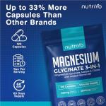 Magnesium Glycinate 3-in-1 Complex 2000mg | Magnesium Glycinate, Malate & Citrate with Vitamin B6 | 120 Capsules - 2 Months Supply | High Absorption | No Fillers or Binders | 3rd Party Tested