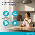 Magnesium Glycinate 3-in-1 Complex 2000mg | Magnesium Glycinate, Malate & Citrate with Vitamin B6 | 120 Capsules - 2 Months Supply | High Absorption | No Fillers or Binders | 3rd Party Tested