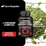 L-Theanine Green Tea Extract with Added Lemon Balm Extract and Chelated Magnesium Glycinate - Derived from Green Tea Leaves - Sleep & Relaxation Support - Mental Clarity
