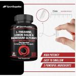 L-Theanine Green Tea Extract with Added Lemon Balm Extract and Chelated Magnesium Glycinate - Derived from Green Tea Leaves - Sleep & Relaxation Support - Mental Clarity