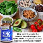 Nutrabytes Zinc Capsules 50mg | 180 Capsules | 6 Months Supply | Zinc Supplements for Men & Women, 1-a-Day | No Artificial Flavours | Non-GMO, Vegan & Magnesium Stearate-Free | UK Made