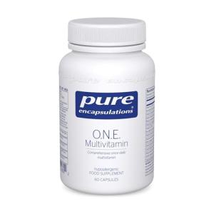 Pure Encapsulations O.N.E. Multivitamin - Comprehensive Once-Daily Multivitamin - with Vitamins A, B1, B2, B3, B5, B6, C, D, E, K, Folate & Selenium - 60 Capsules