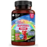 Multivitamins for Children Kids Sugar Free Multivitamin Gummies Two Months + Zinc 15 Essential Vitamins A, B3, B5, B6, B7, B9, B12, C, D3, E with Minerals, Gluten-Free Vegan Halal Multivits for Kids