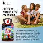 Multivitamins for Children Kids Sugar Free Multivitamin Gummies Two Months + Zinc 15 Essential Vitamins A, B3, B5, B6, B7, B9, B12, C, D3, E with Minerals, Gluten-Free Vegan Halal Multivits for Kids