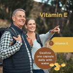 Healthspan Vitamin E 400iu | High Strength Formula to Combat Cell Damage | Sourced from Natural Vegetable Oils for Easy Absorption | Powerful antioxidant Support | Vegan (180 Capsules)