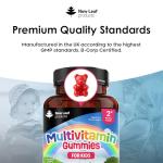 Multivitamins for Children Kids Sugar Free Multivitamin Gummies Two Months + Zinc 15 Essential Vitamins A, B3, B5, B6, B7, B9, B12, C, D3, E with Minerals, Gluten-Free Vegan Halal Multivits for Kids