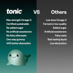 Tonic Health Kids Omega 3 Gummies – No Fishy Taste - 30 Sugar Free Tropical Gummies Max-Strength DHA & EPA Wild-Caught & Sustainably Sourced Supports Brain Vision & Heart Health