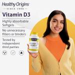 Healthy Origins, Vitamin D3, Softgels Each with 10,000 IU, 360 Capsules, Gluten-Free, Soy-Free, GMO-Free