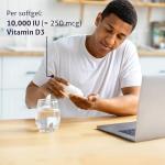 Healthy Origins, Vitamin D3, Softgels Each with 10,000 IU, 360 Capsules, Gluten-Free, Soy-Free, GMO-Free