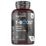 Testosterone Supplements for Men - 180 Vegan Tablets (3 Months Supply) - 12 Well-Known Ingredients Like Maca, Fenugreek, Zinc, Magnesium, Vitamin D, D-Aspartic & Selenium - Test Boosters for Men