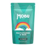 Multivitamin & Iron 120 Tablets for Men & Women | Vitamin B, C, D, E and Iron | Immune Support & Daily Wellbeing Multivitamins | Vegan | MOBU UK