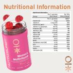 Nutriburst Women’s Multivitamin - Hormone Regulation & Support Collagen Formation - Contains 15 Micronutrients; B5, B6, B12, C, D - Vegan, Sugar Free Supplement - 60 Berry Gummies - 1 Month Supply