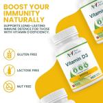 Vitamin D3 4000iu 1 Year Supply | Premium High Strength Supplement | 365 Easy to Swallow Softgel Capsule | One a Day, Year Supply | Supports Healthy Bones, Teeth, Muscle and Immune System | UK Made