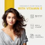 Vitamin E 400iu Softgels - High Strength - Natural Antioxidant - Anti Ageing - Skin & Cell Protection, Natural D-Alpha Tocopherol, High Potency and Absorption.