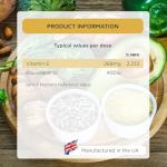 Vitamin E 400iu Softgels - High Strength - Natural Antioxidant - Anti Ageing - Skin & Cell Protection, Natural D-Alpha Tocopherol, High Potency and Absorption.