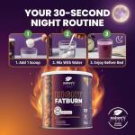 Nature's Finest by Nutrisslim Night Burn Extreme - Night Formula with Morosil (400 mg), L-Carnitine - Natural Valerian Sleep Aids for Adults - Vegan, Gluten Free