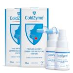 (Pack of 2) ColdZyme Cold & Flu Throat Spray | Disables Viruses | Shortens The Duration of Symptoms | Use at First Signs of a Cold | Sore Throat Relief & Protection - Menthol Flavour 2x20 ml