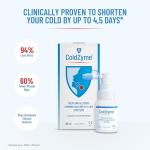 (Pack of 2) ColdZyme Cold & Flu Throat Spray | Disables Viruses | Shortens The Duration of Symptoms | Use at First Signs of a Cold | Sore Throat Relief & Protection - Menthol Flavour 2x20 ml