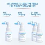 (Pack of 2) ColdZyme Cold & Flu Throat Spray | Disables Viruses | Shortens The Duration of Symptoms | Use at First Signs of a Cold | Sore Throat Relief & Protection - Menthol Flavour 2x20 ml