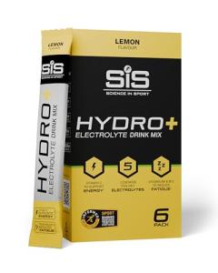 Science in Sport Hydro+ Electrolytes Powder Sachets with 5 Essential Electrolytes and added Vitamins C, B6, and B12 for Hydration Drink | Lemon, Pack of 6 Sachets