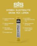 Science in Sport Hydro+ Electrolytes Powder Sachets with 5 Essential Electrolytes and added Vitamins C, B6, and B12 for Hydration Drink | Lemon, Pack of 6 Sachets