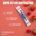 Revival Rapid Rehydration Electrolytes Powder - High Strength Vitamin C, B1, B3, B5, B12 Supplement Sachet Drink, Effervescent Electrolyte Hydration Tablets - 6 Pack Summer Fruits