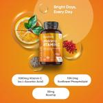 Liposomal Vitamin C Capsules 1000mg - 180 Vegan Capsules (3 Months Supply) - L-Ascorbic Acid with Rosehip & Sunflower Phospholipid - Non-GMO & Gluten-Free - Liposomal VIT C Supplement for Men & Women