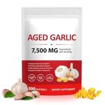 2 Years Aged Garlic Extract Capsules – 300 Count 7500mg Garlic Supplement for Heart & Immune Support – Gluten-Free, Non-GMO