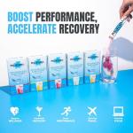 Revival Rapid Rehydration Electrolytes Powder - High Strength Vitamin C, B1, B3, B5, B12 Supplement Sachet Drink, Effervescent Electrolyte Hydration Tablets - 6 Pack Summer Fruits