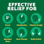 Lemsip Cold and Flu Sachets, Lemon, 8 Sachets, Headache Relief, Nasal, Chesty Cough, Sore Throat Relief, Paracetamol, Maximum Strength, Multi-Symptom Relief, Medication