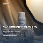 Metabolics Zinc Picolinate 13.8mg Capsules, 138% NRV — UK Made GMP Certified — High Strength Essential Mineral Supplement — Vegan — 120 Capsules — 4 Month Supply