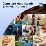 Nutravita Multivitamin Tablets for Women & Men - 26 Essential Vitamins & Minerals, Vitamin C, D, Iron, Zinc - Immune System Support - 3 Month Supply - Vegan Multivitamins - Made in The UK