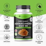 Ashwagandha KSM-66, (6 Months Supply) 1 Per Day 1500mg High Strength 180 Vegan Capsules. High Strength Ashwagandha - Stress, Cortisol, Mood & Energy Support-UK Made, Boosted with 5% Withanolides