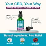 BeYou CBD Oil - 2400mg CBD Drops & Spray - High Strength CBD Oil - MCT Oil - Lab Tested, No THC - Berry Flavour - 30ml - Soothes Stress, Anxiety, Sleep, Aches & Pains