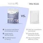 Nutravita Multivitamin Tablets for Women & Men - 26 Essential Vitamins & Minerals, Vitamin C, D, Iron, Zinc - Immune System Support - 3 Month Supply - Vegan Multivitamins - Made in The UK