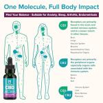 BeYou CBD Oil - 2400mg CBD Drops & Spray - High Strength CBD Oil - MCT Oil - Lab Tested, No THC - Berry Flavour - 30ml - Soothes Stress, Anxiety, Sleep, Aches & Pains