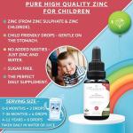 Zinc for Children 30ml | from Birth Zinc Mix Immunity Supplement 0-11 Years | Newborns Baby Kids Sugar Free UK Made Vegan Mini Liquid | Long Supply, 2 Drops Daily