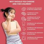 Zinc for Children 30ml | from Birth Zinc Mix Immunity Supplement 0-11 Years | Newborns Baby Kids Sugar Free UK Made Vegan Mini Liquid | Long Supply, 2 Drops Daily