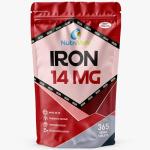 Iron Tablets High Strength 14mg | 365 Count | 12 Months Supply | Vegan Iron Supplements for Women and Men | Ferrous Fumarate Energy | Reduces Tiredness and Fatigue | UK Made Vitamin