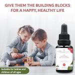 Zinc for Children 30ml | from Birth Zinc Mix Immunity Supplement 0-11 Years | Newborns Baby Kids Sugar Free UK Made Vegan Mini Liquid | Long Supply, 2 Drops Daily